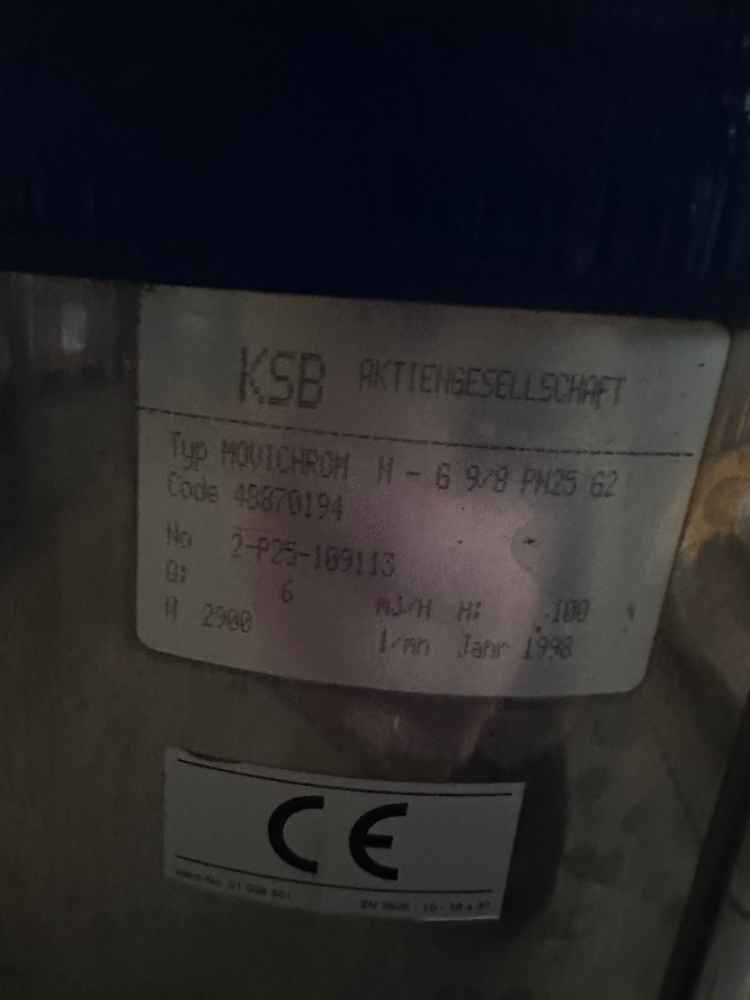 POMPA pionowa wielostopniowa odśrodkowa KSB